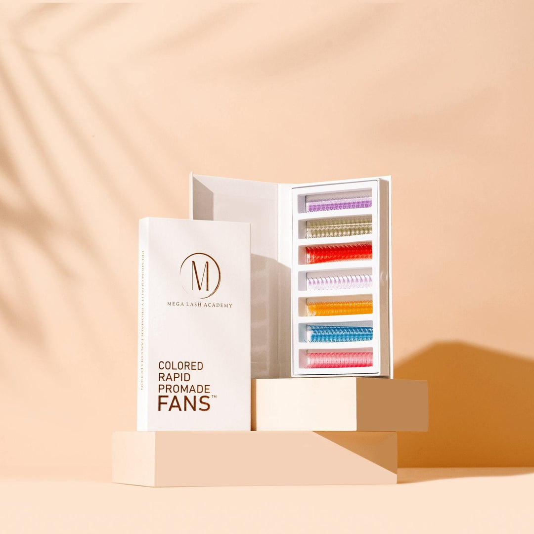 COLORED PROMADE FANS - Mega Lash Academy