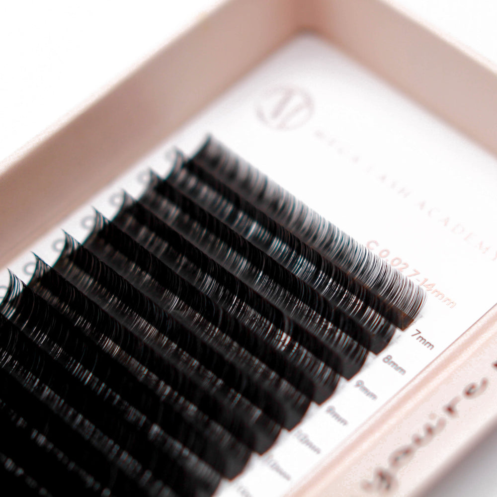 0.02 Cashmere Matte Volume Lash Trays Mega Lash Academy