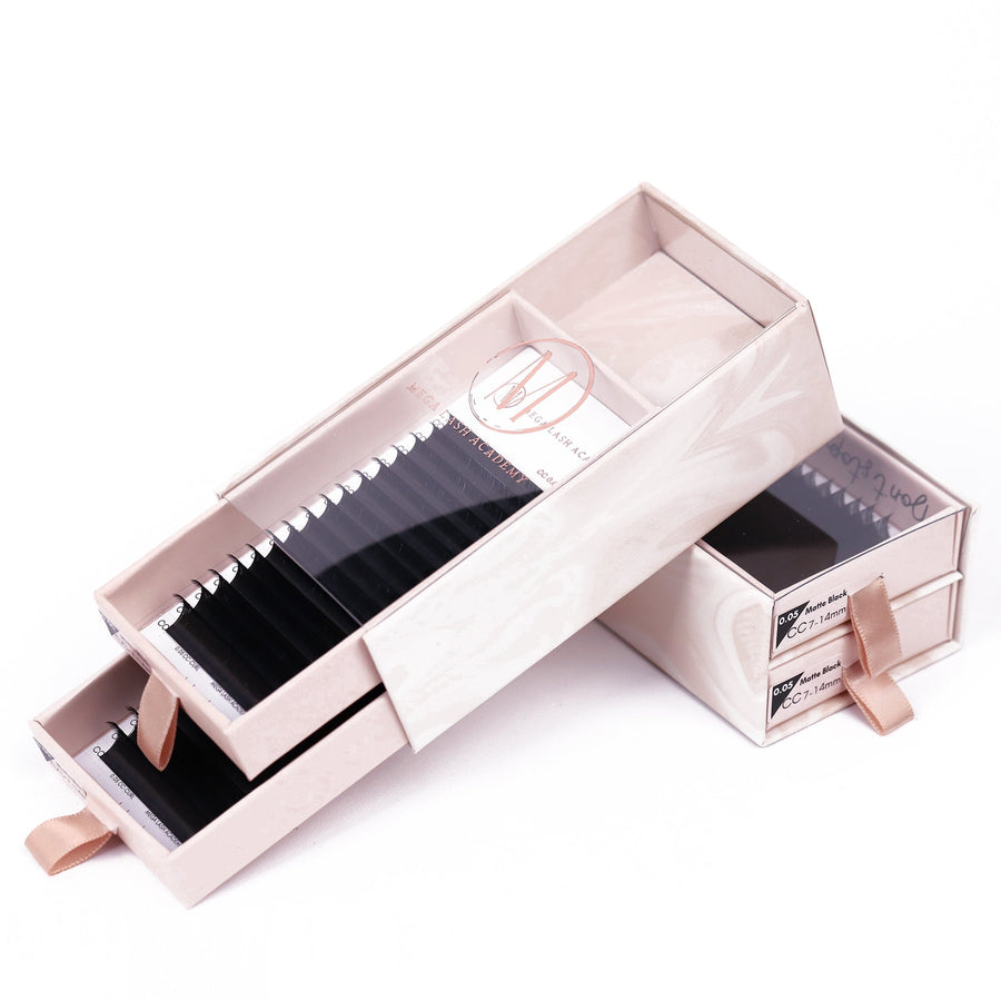 0.03 Cashmere Ultra Dark Volume - Double Tray Lash Trays Mega Lash Academy