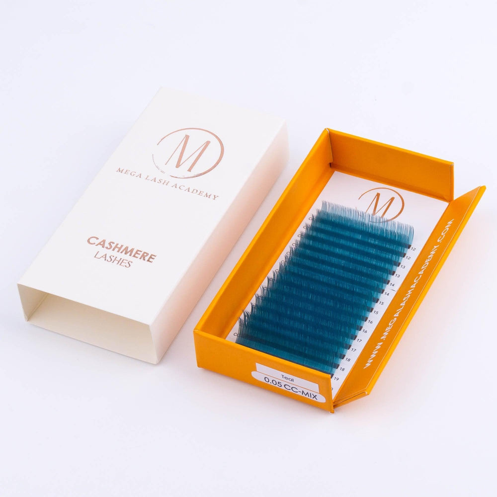 Cashmere - Teal Volume Lashes - 0.05 - Mega Lash Academy