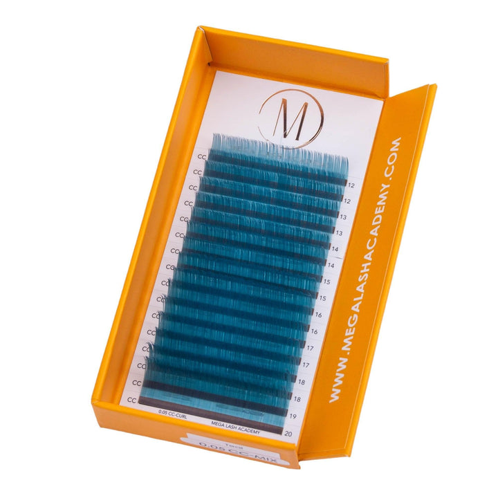 Cashmere - Teal Volume Lashes - 0.05 - Mega Lash Academy