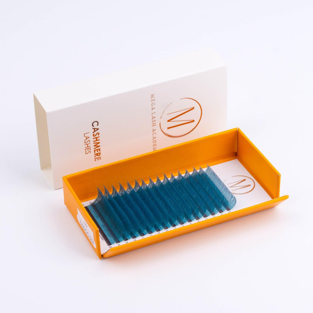 Cashmere - Teal Volume Lashes - 0.05 - Mega Lash Academy