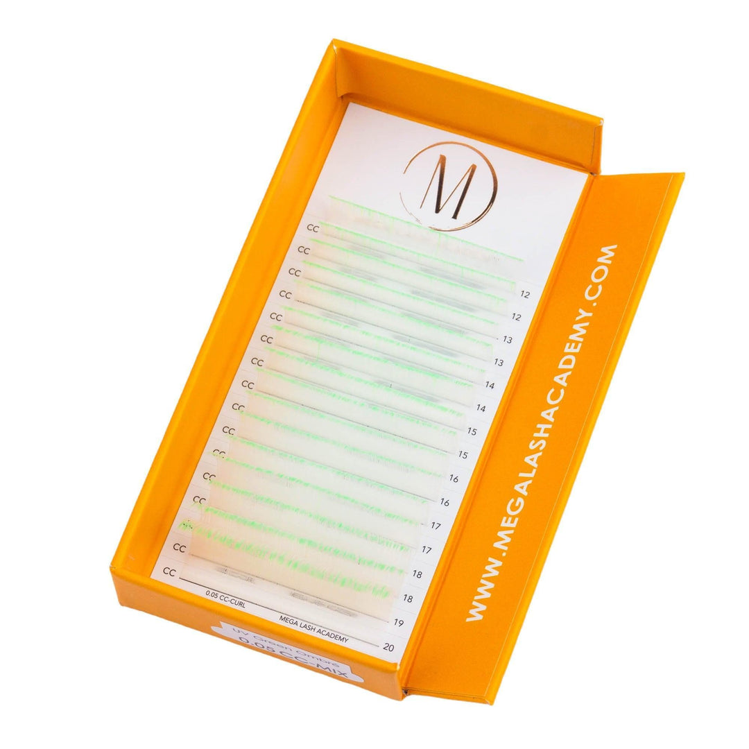 Cashmere - UV - Green Ombré Volume Lashes - 0.05 - Mega Lash Academy