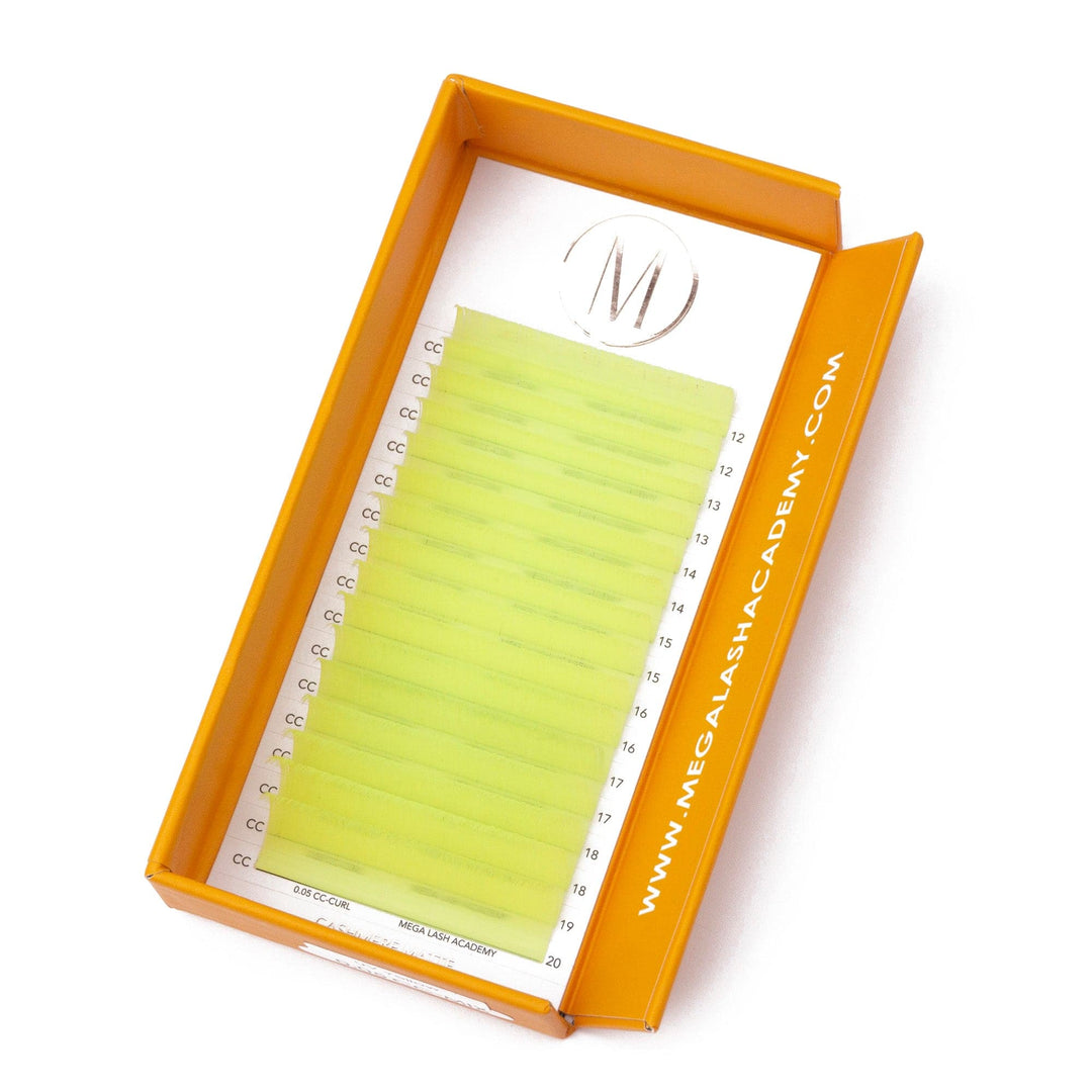 0.05 - Color Cashmere Volume - UV Yellow Lash Trays Mega Lash Academy