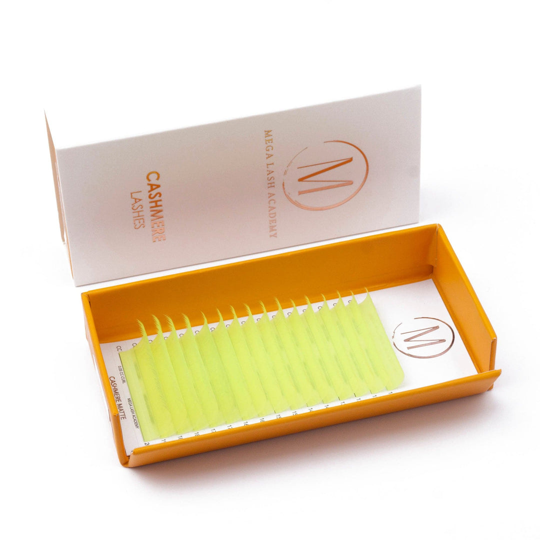 0.05 - Color Cashmere Volume - UV Yellow Lash Trays Mega Lash Academy