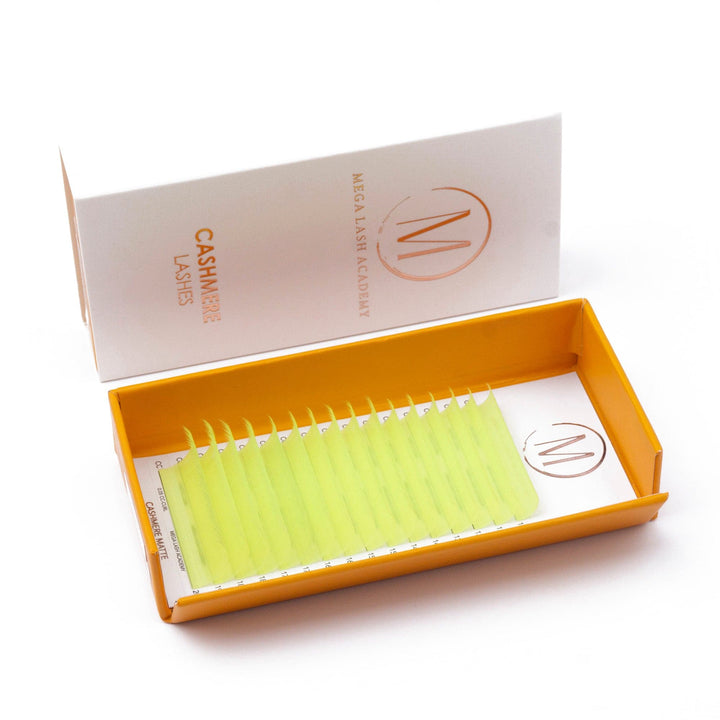 0.05 - Color Cashmere Volume - UV Yellow Lash Trays Mega Lash Academy