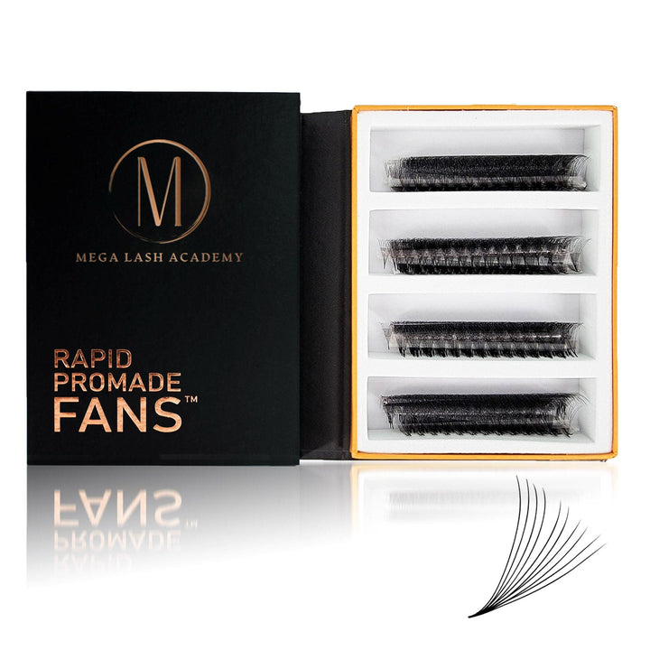 10D Rapid Promade Fans® - 1000 Fans Promade Fans Mega Lash Academy
