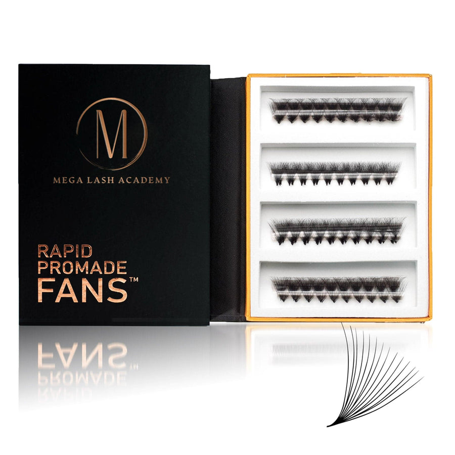 14D Mix Rapid Promade Fans® - 1000 Fans Promade Fans Mega Lash Academy 