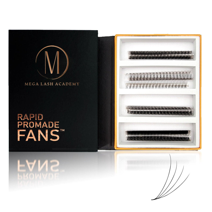 4D Mix Rapid Promade Fans® - 1000 Fans Promade Fans Mega Lash Academy 