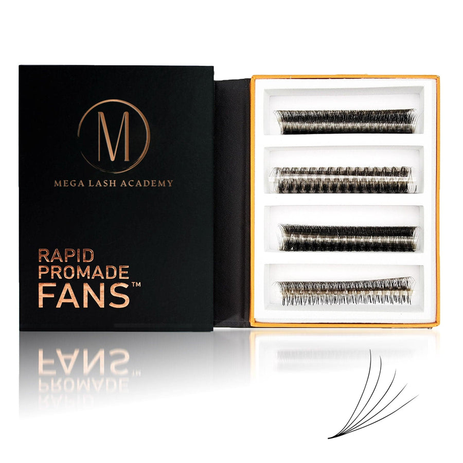 5D Mix Rapid Promade Fans® - 1000 Fans Promade Fans Mega Lash Academy 