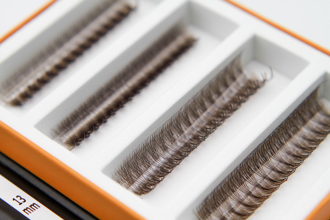 6D Brown Rapid Promade Fans - Coffee Promade Fans Mega Lash Academy