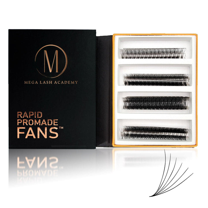 6D Mix Rapid Promade Fans® - 1000 Fans Promade Fans Mega Lash Academy