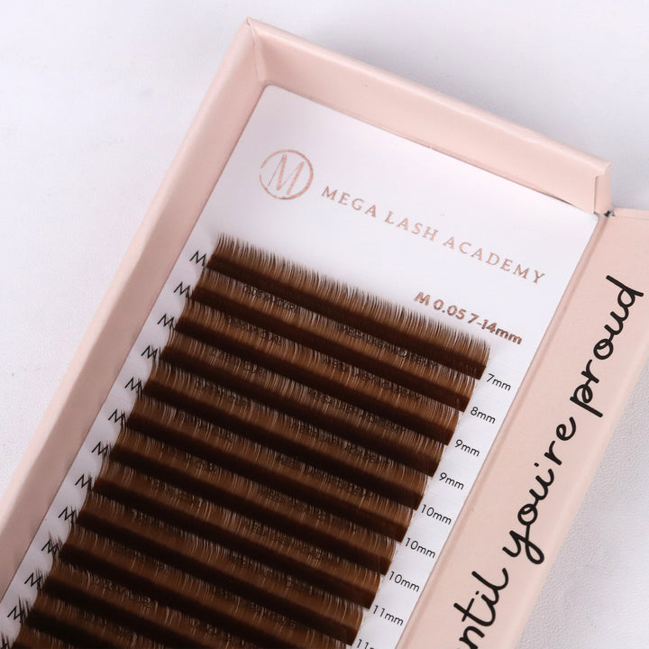 Brown Lash Extension M curl