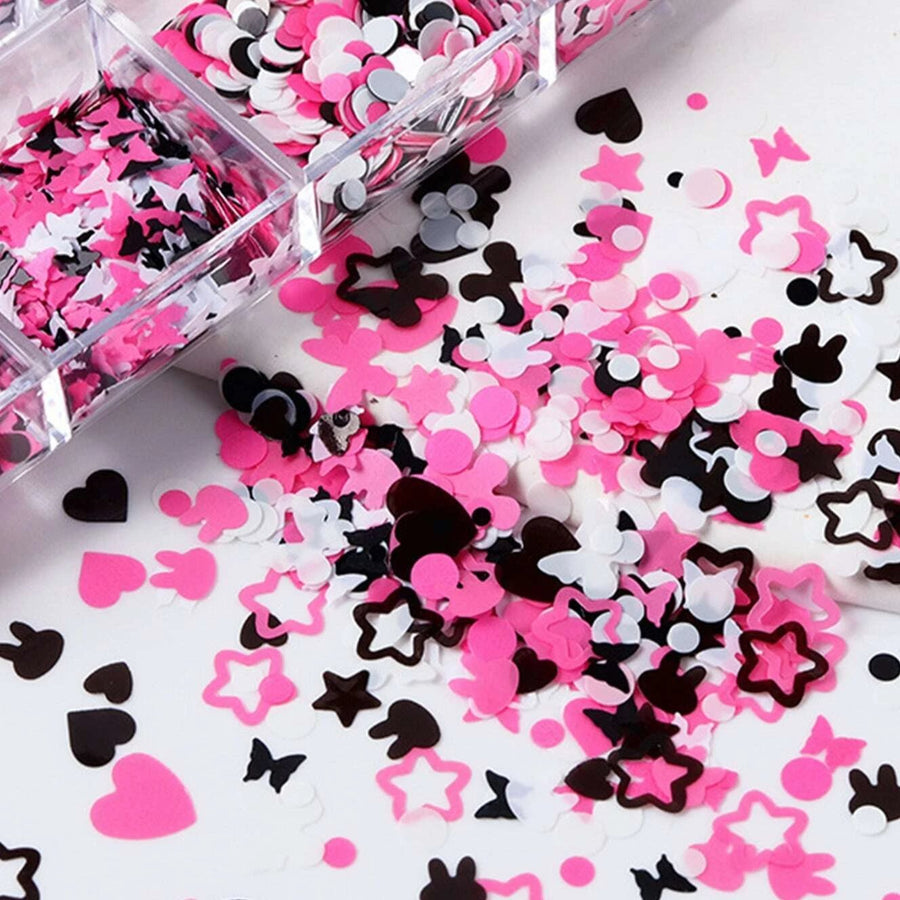 Black and Hot Pink Lash Decals n.23 Decorative Stickers Mega Lash Academy