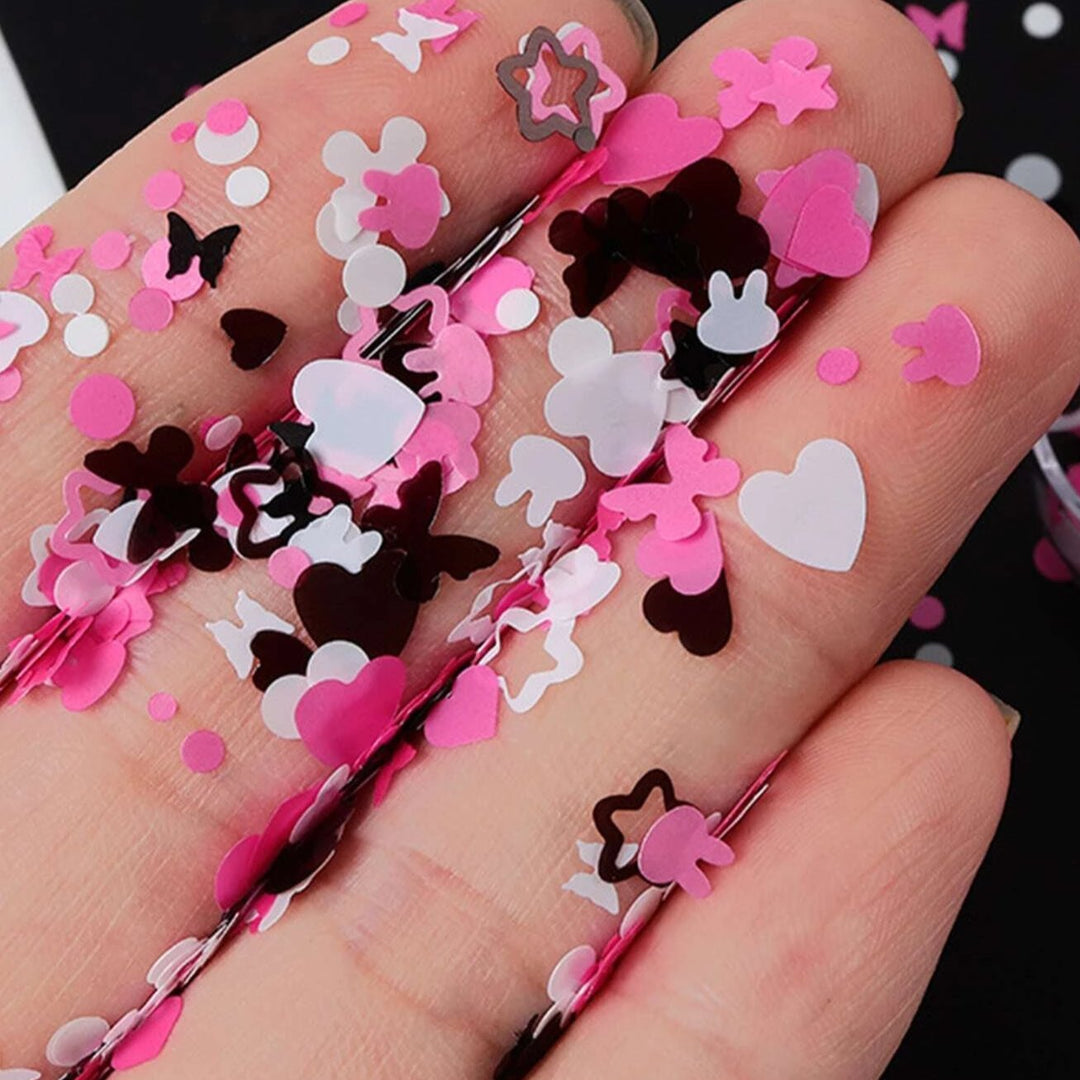 Black and Hot Pink Lash Decals n.23 Decorative Stickers Mega Lash Academy