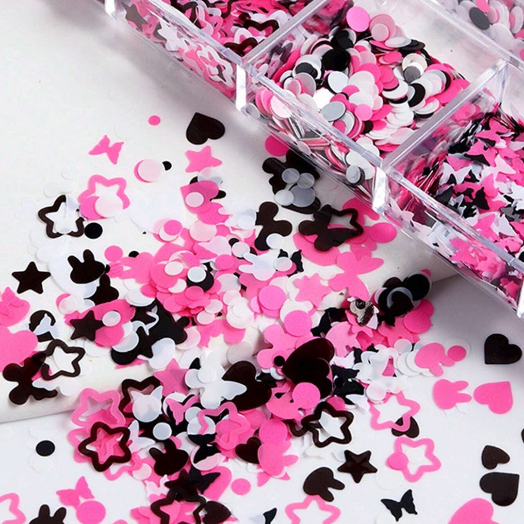 Black and Hot Pink Lash Decals n.23 Decorative Stickers Mega Lash Academy