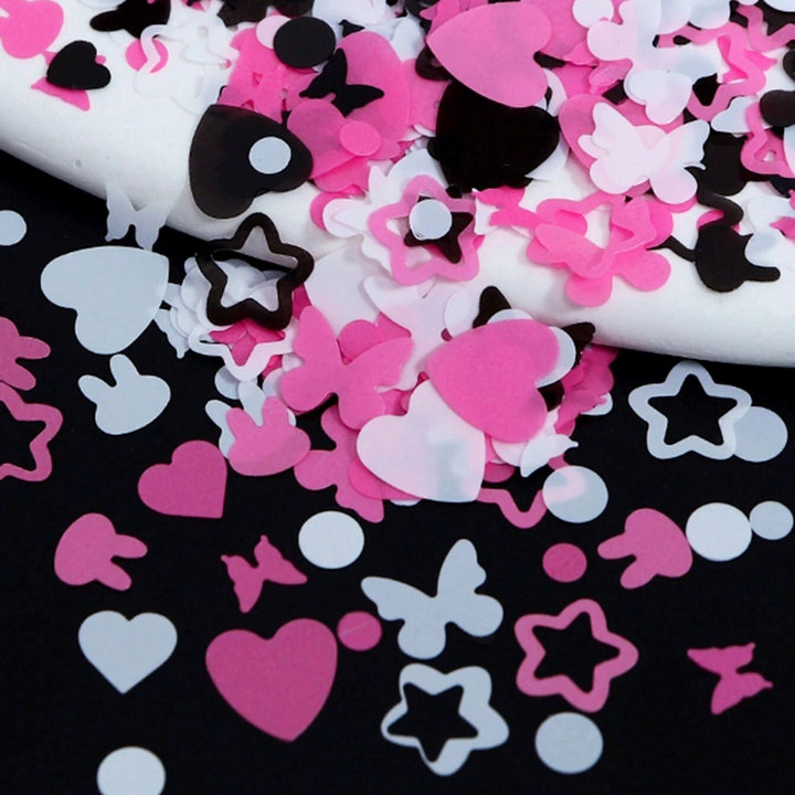 Black and Hot Pink Lash Decals n.23 Decorative Stickers Mega Lash Academy