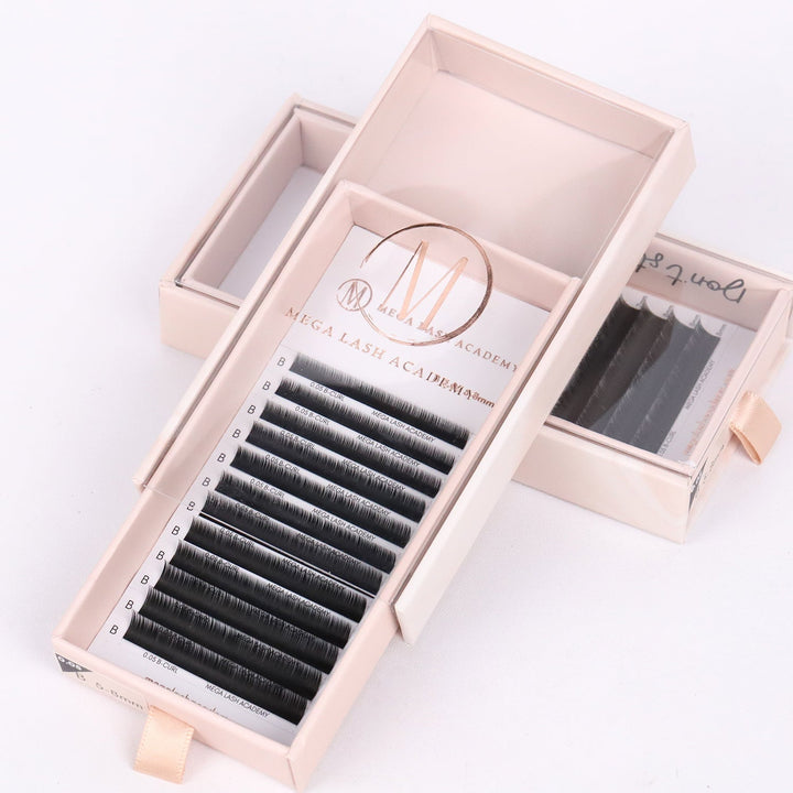 Bottom & Inner Corner B Curl Lash Tray Lash Trays Mega Lash Academy