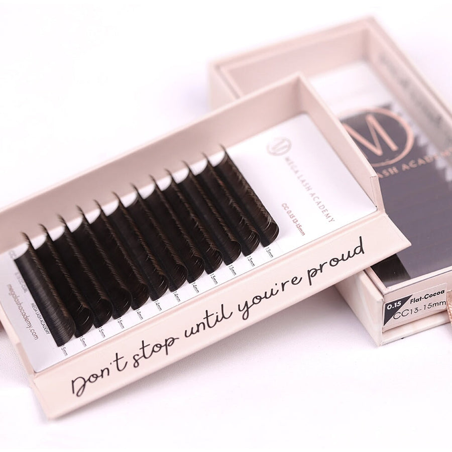 Brown Flat Lash - Cocoa Lash Trays Mega Lash Academy