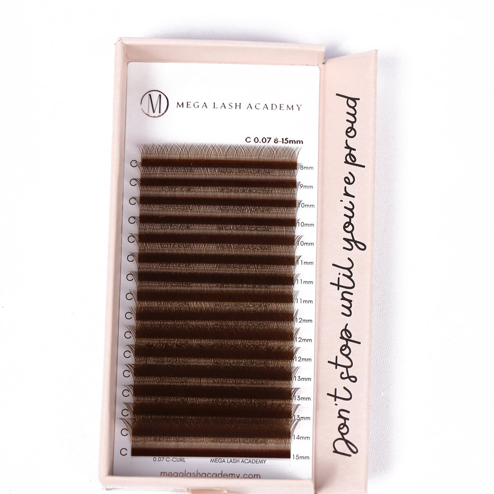 Brown YY Lash Tray Mega Lash Academy