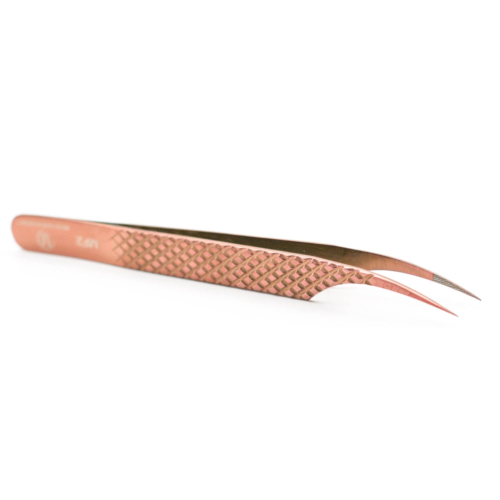 Copper Fiber - MF2 - Xtra Long Isolating Tweezers Tweezers Mega Lash Academy 