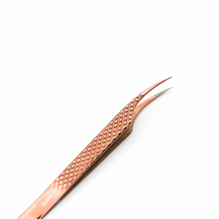 Copper Fiber - MF2 - Xtra Long Isolating Tweezers Tweezers Mega Lash Academy