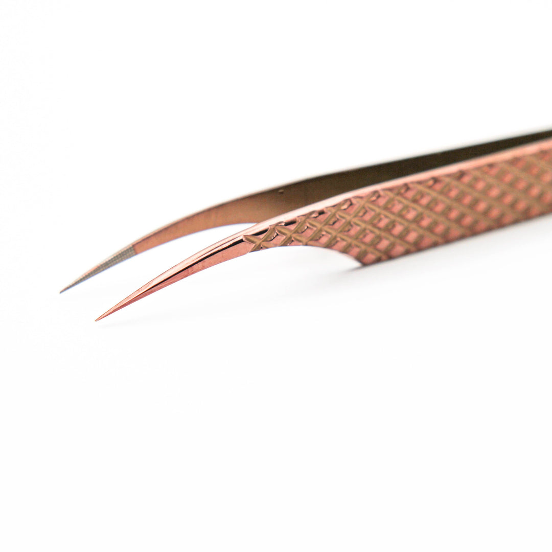 Copper Fiber - MF2 - Xtra Long Isolating Tweezers Tweezers Mega Lash Academy