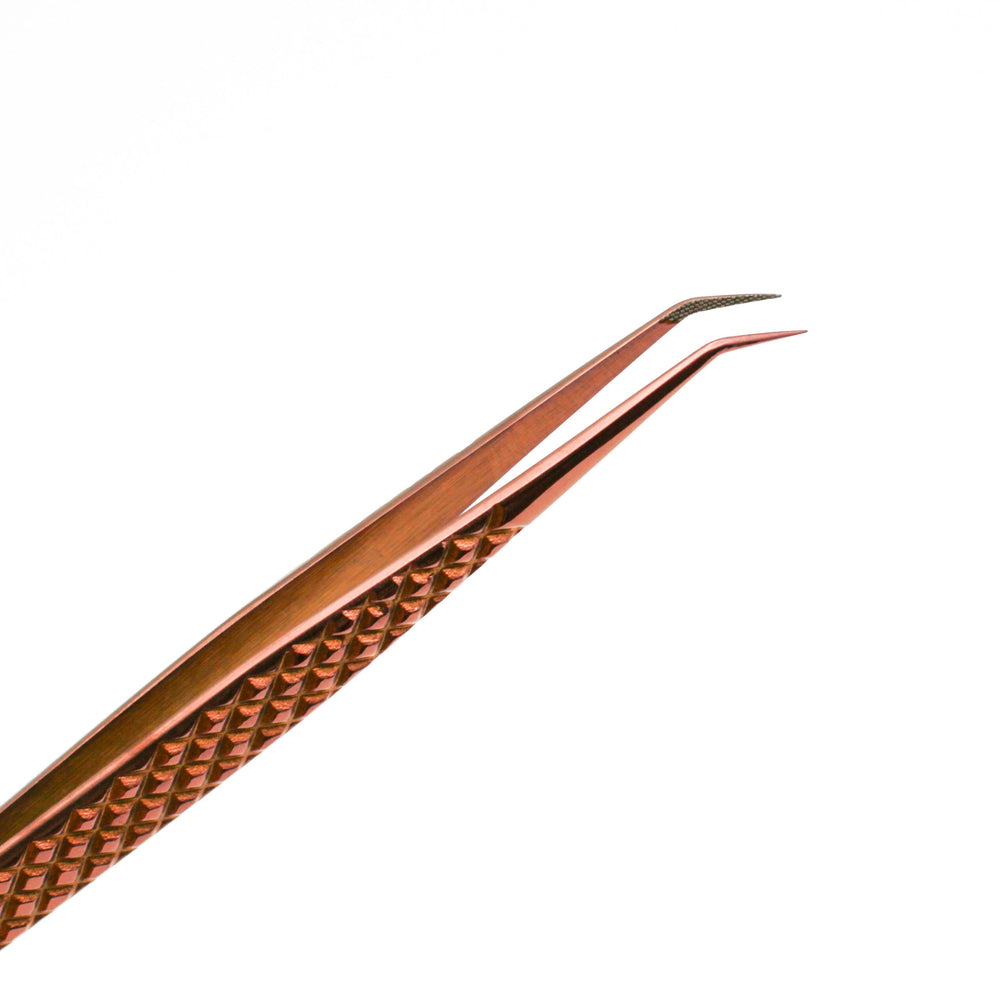 Copper Fiber - MF7 - Xtra Long Skinny Tweezers Tweezers Mega Lash Academy