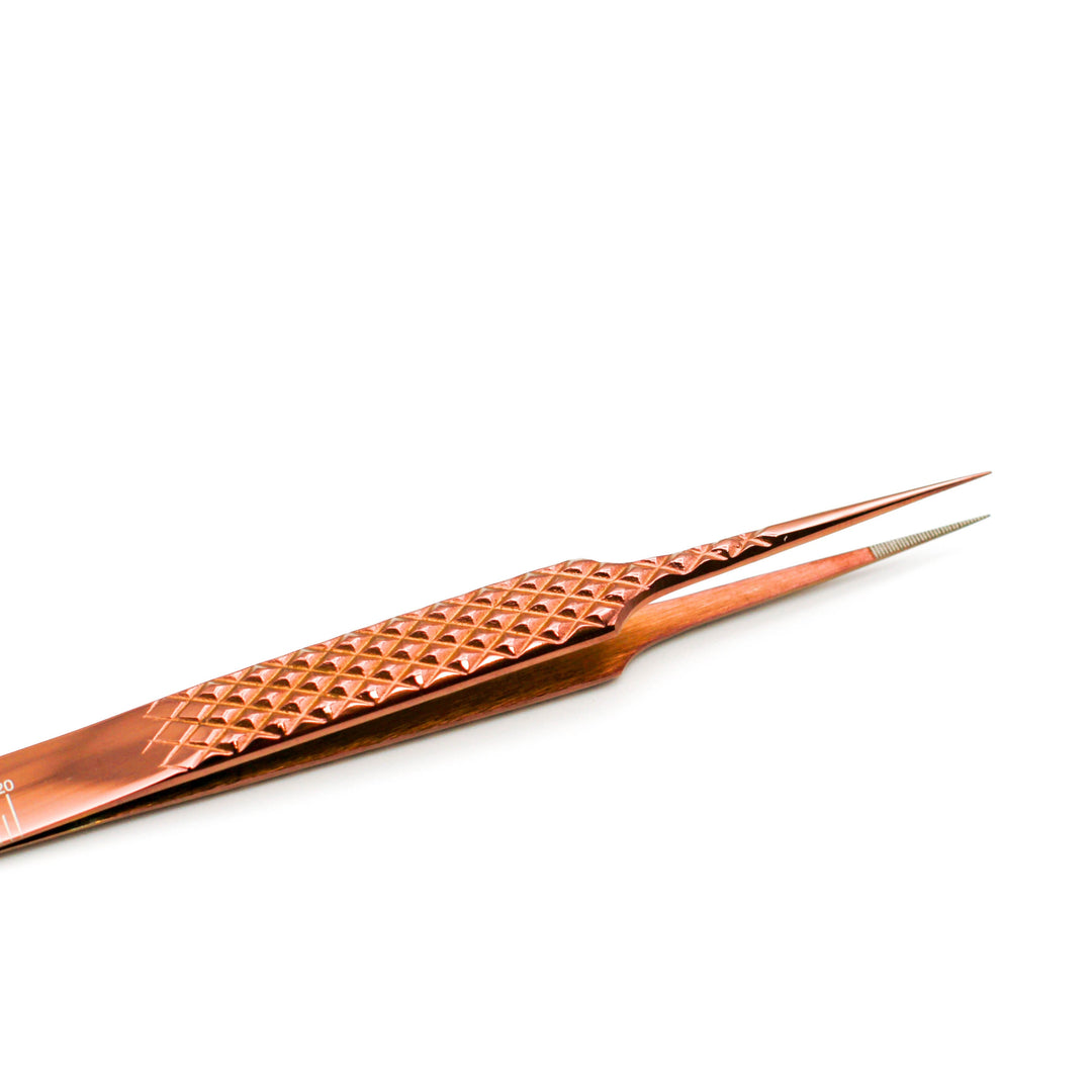 Copper Fiber - MF8 - Straight Isolating Tweezers Tweezers Mega Lash Academy