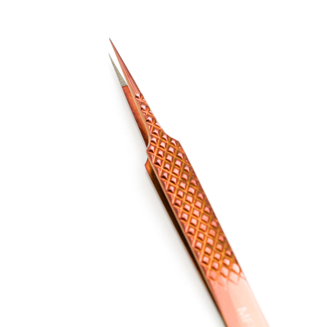 Copper Fiber - MF8 - Straight Isolating Tweezers Tweezers Mega Lash Academy