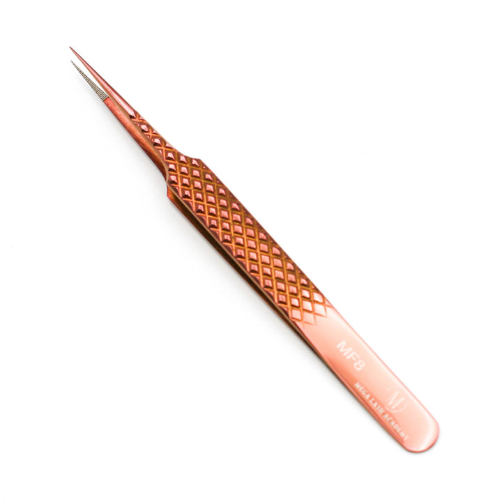 Copper Fiber - MF8 - Straight Isolating Tweezers Tweezers Mega Lash Academy