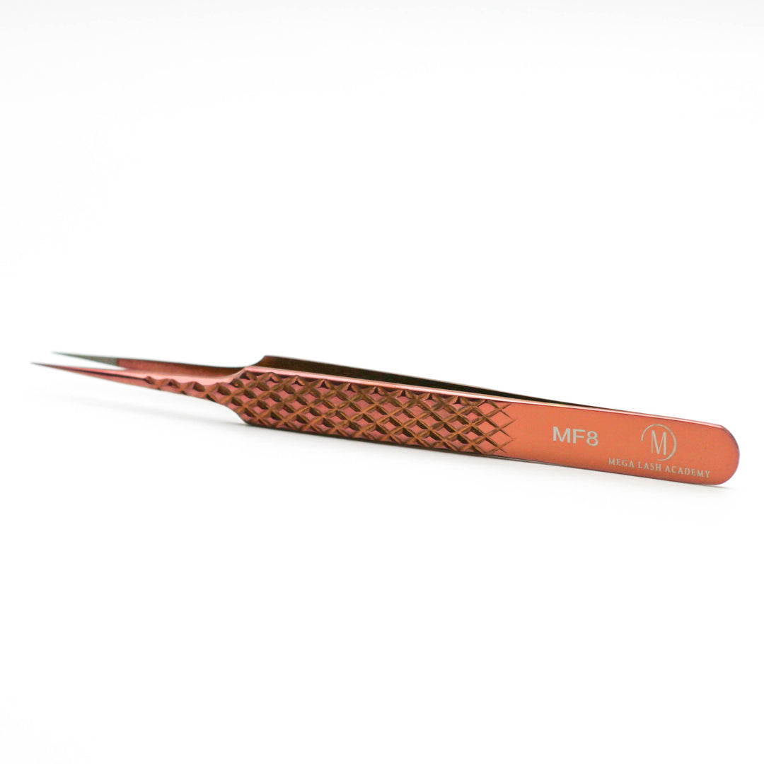 Copper Fiber - MF8 - Straight Isolating Tweezers Tweezers Mega Lash Academy