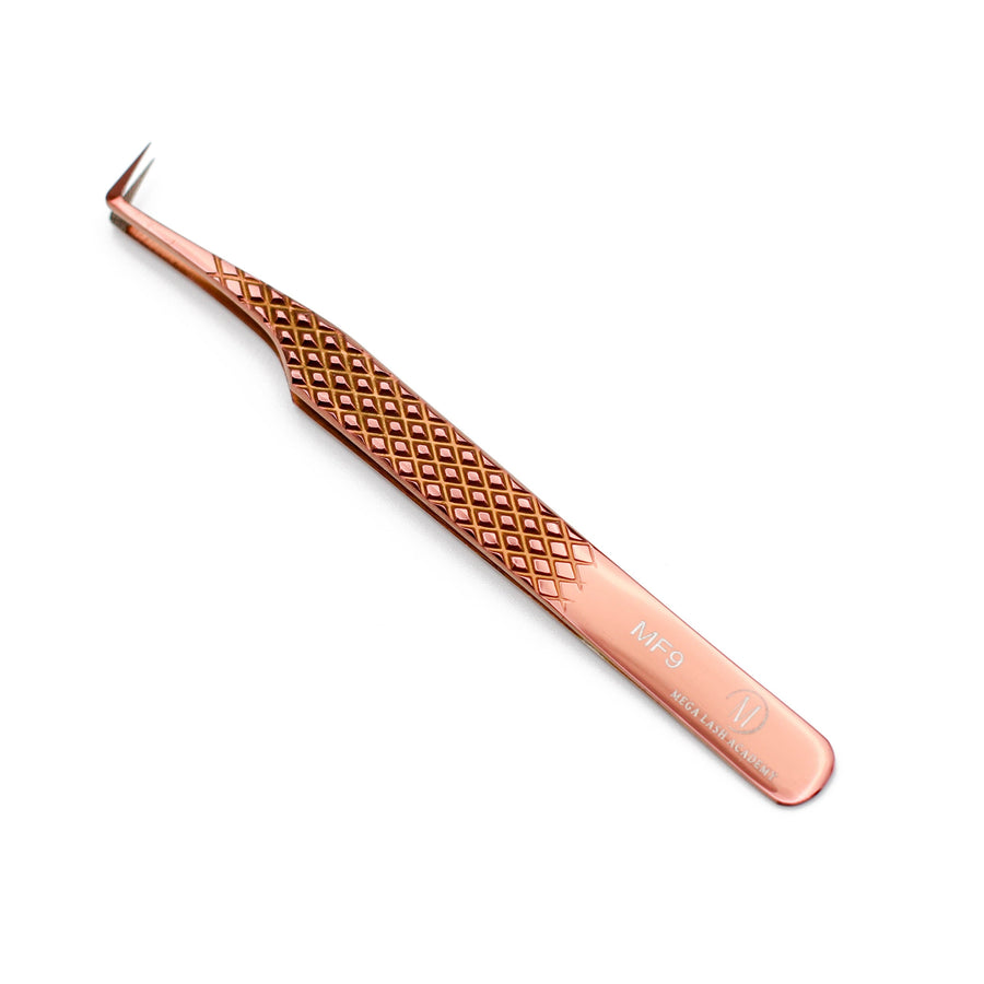 Copper Fiber - MF9 - Fiber Long Boot Volume Tweezers Tweezers Mega Lash Academy