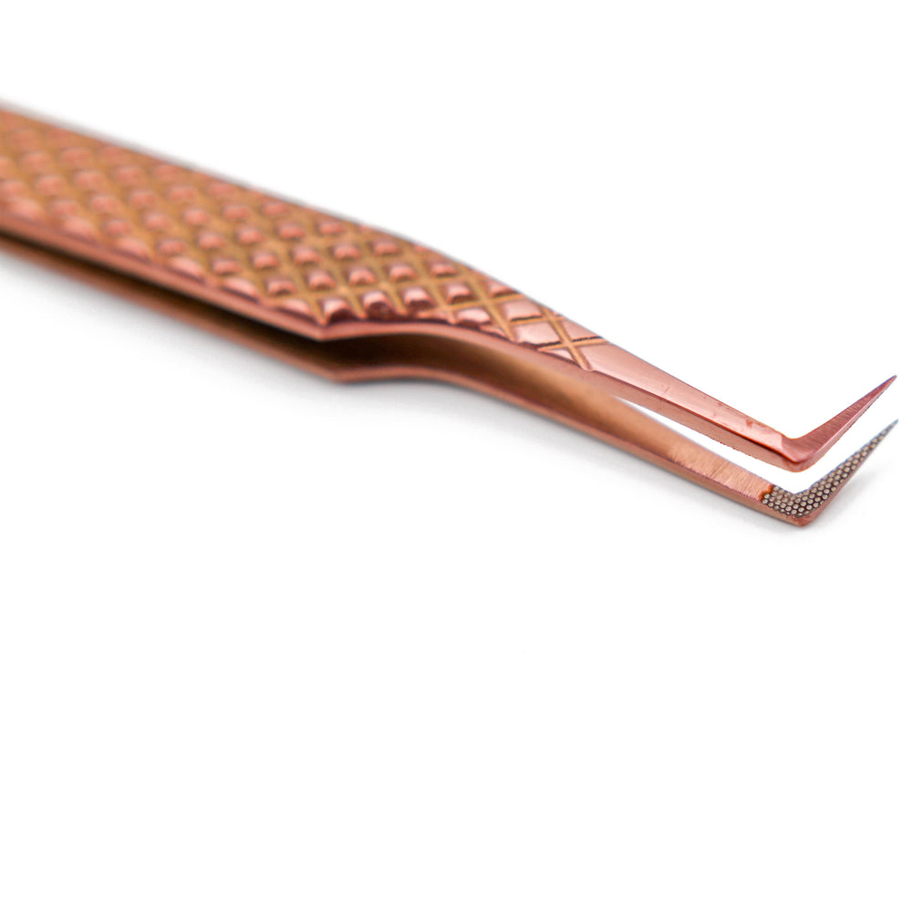 Copper Fiber - MF9 - Fiber Long Boot Volume Tweezers Tweezers Mega Lash Academy
