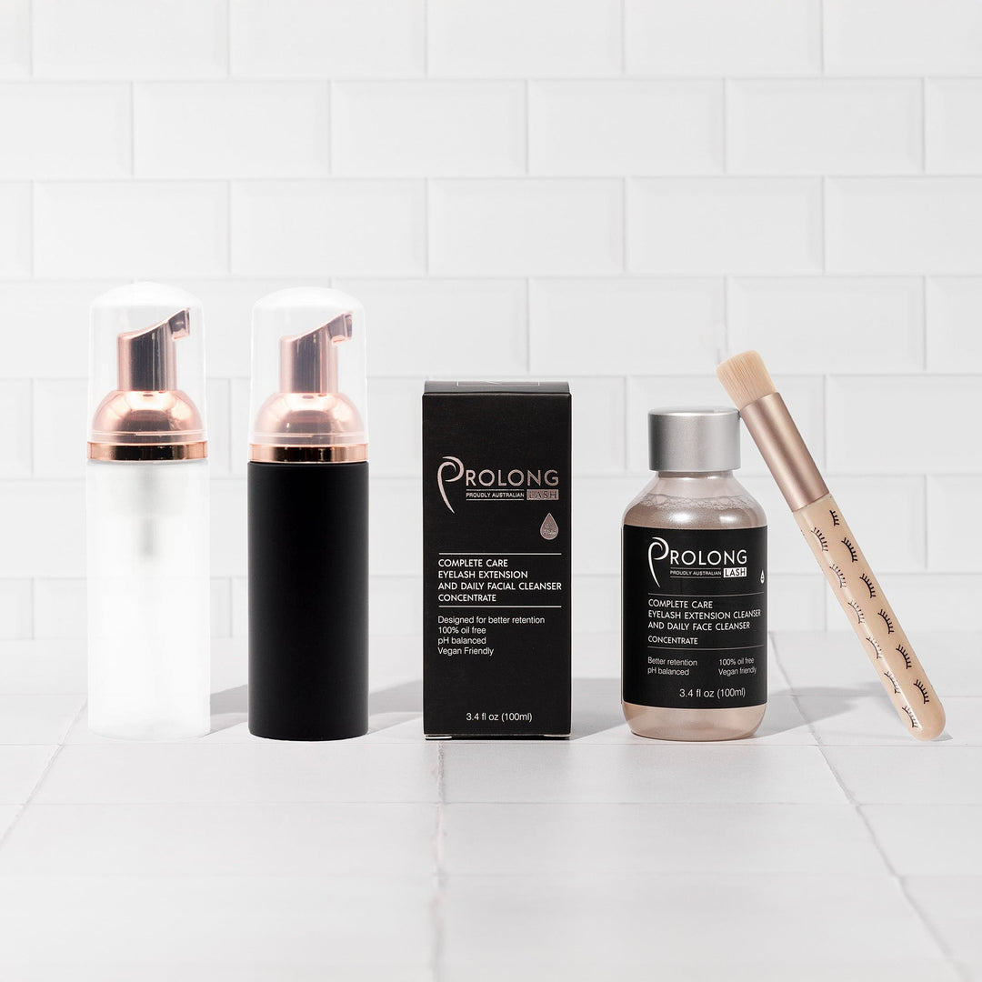 DIY Lash Shampoo Kit with Prolong Facial Cleansers Mega Lash Academy