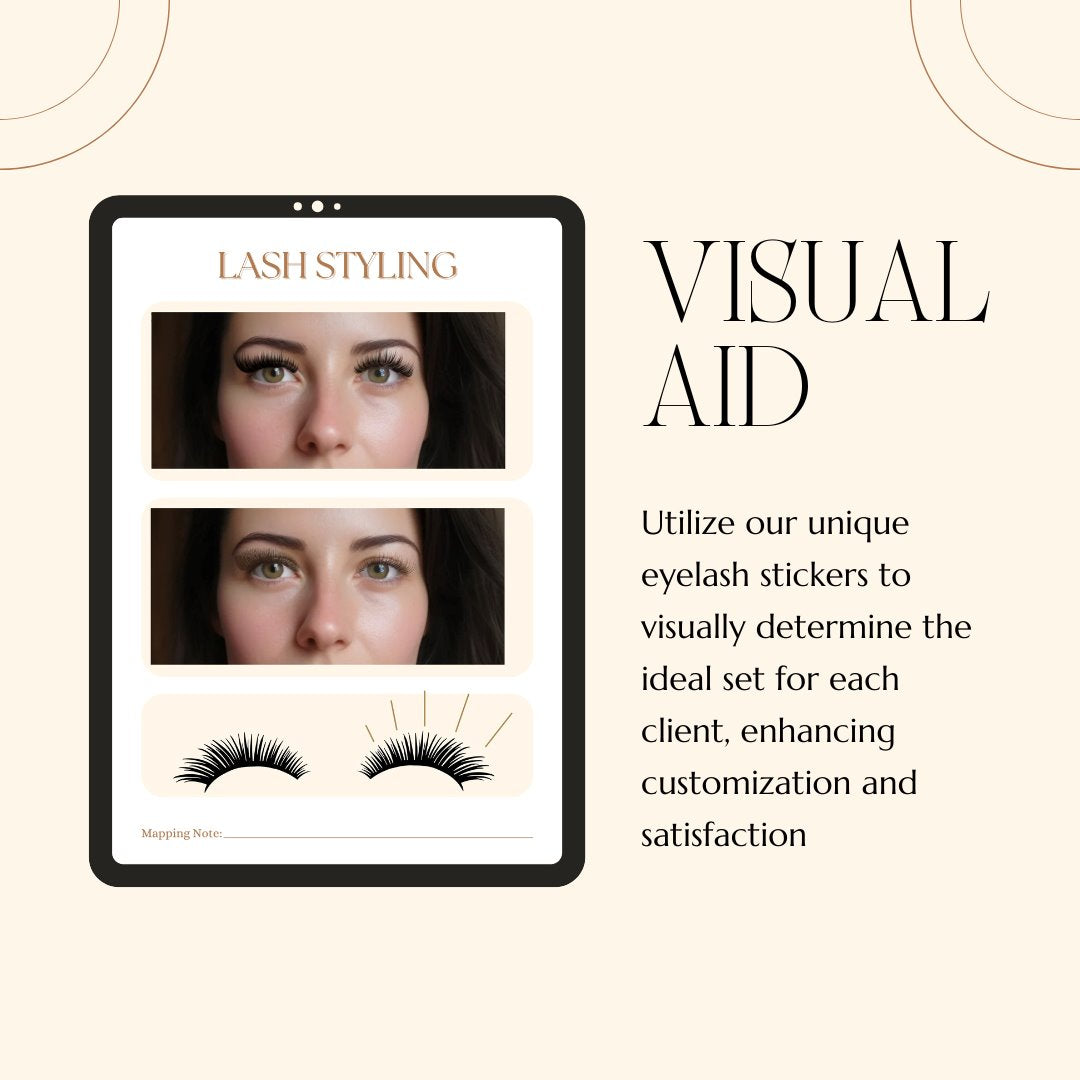 Eyelash Extension Consultation Book with Lash Stamps ebook Mega Lash Academy