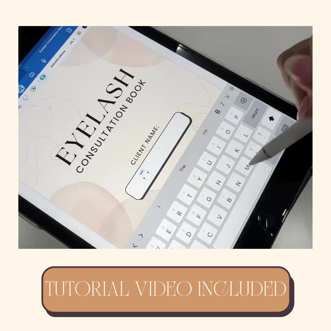 Eyelash Extension Consultation Book with Lash Stamps ebook Mega Lash Academy