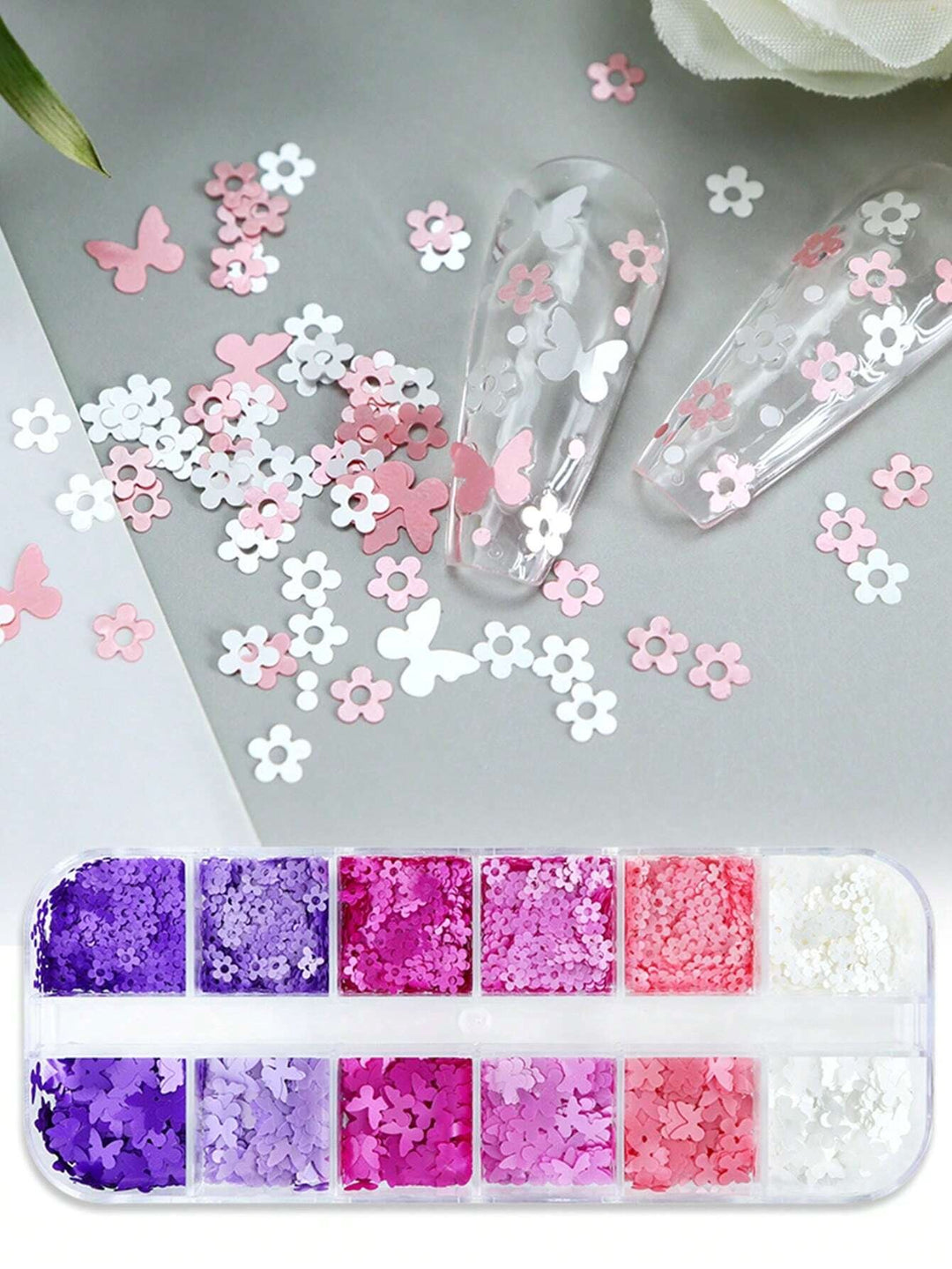Floral Lash and Nail Decals Decorative Stickers Mega Lash Academy