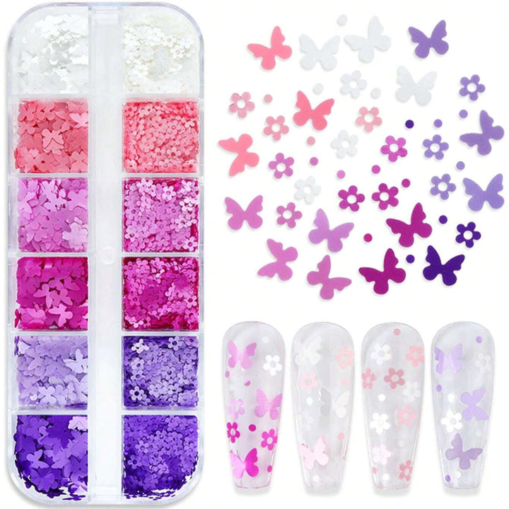 Floral Lash and Nail Decals Decorative Stickers Mega Lash Academy n.35