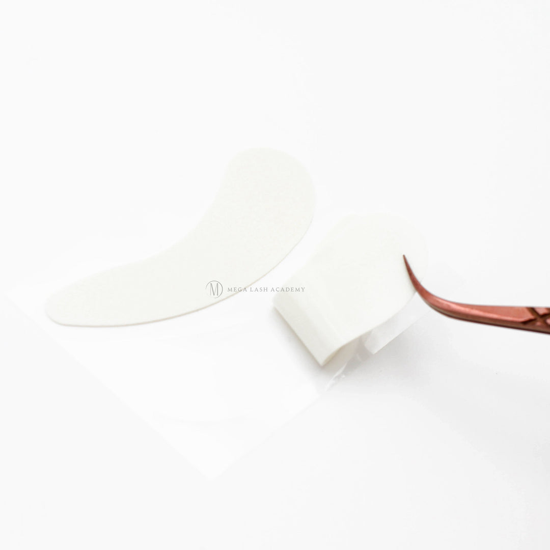 Ergonomic foam eye pads for eyelash extensions – thin 0.5 mm, secure hold