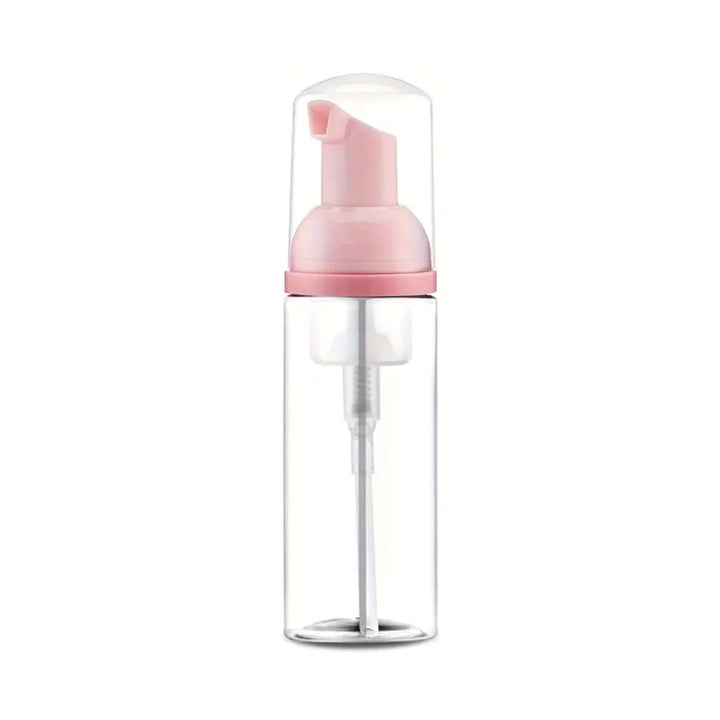 Foam Pump Bottles - Empty - Pack of 10 Wash Bottles Mega Lash Academy Clear/Pink