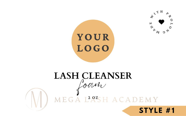 Foam Pump Bottles with Your Logo Wash Bottles Mega Lash Academy