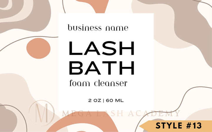 Foam Pump Bottles with Your Logo Wash Bottles Mega Lash Academy