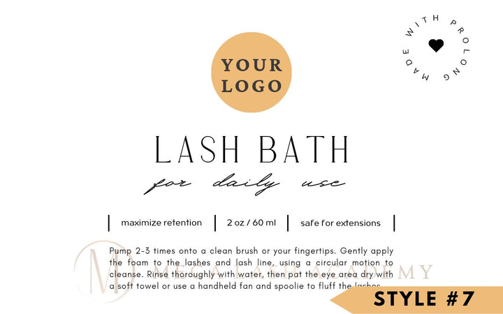 Foam Pump Bottles with Your Logo Wash Bottles Mega Lash Academy