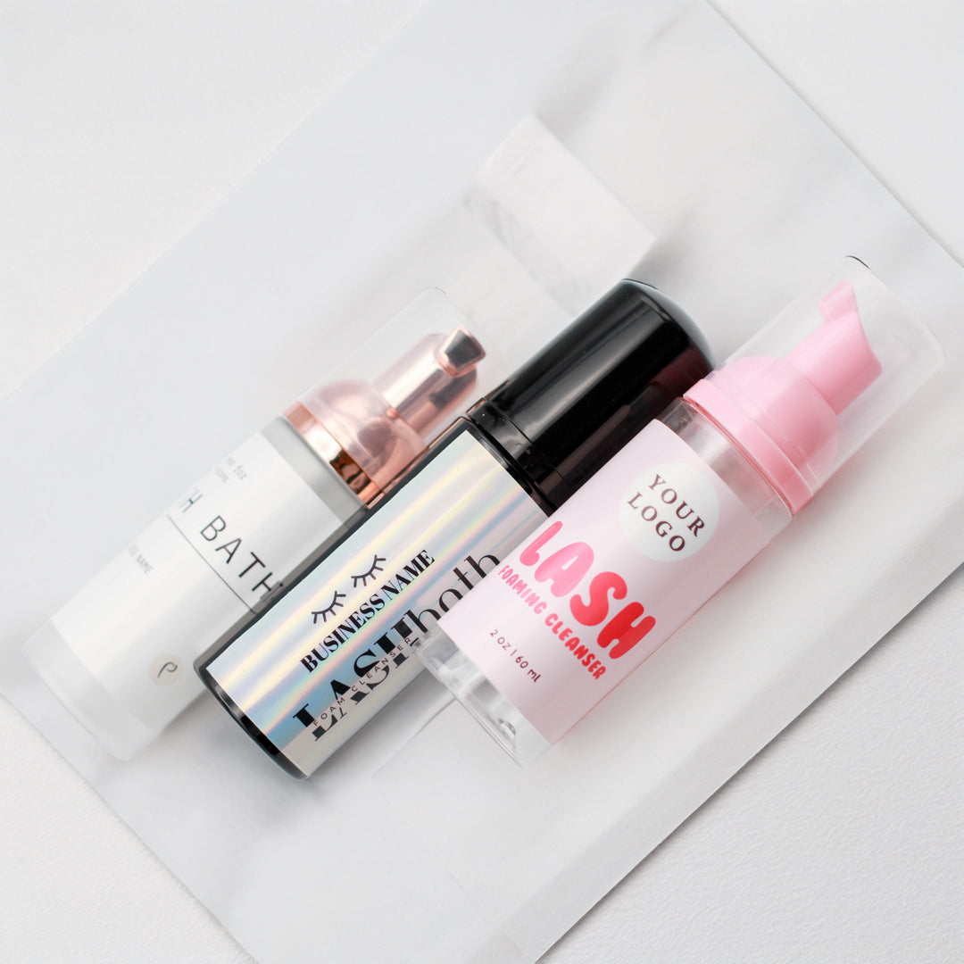 Foam Pump Bottles with Your Logo Wash Bottles Mega Lash Academy
