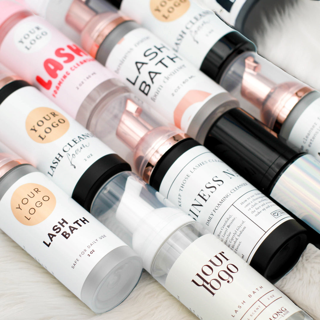Foam Pump Bottles with Your Logo Wash Bottles Mega Lash Academy