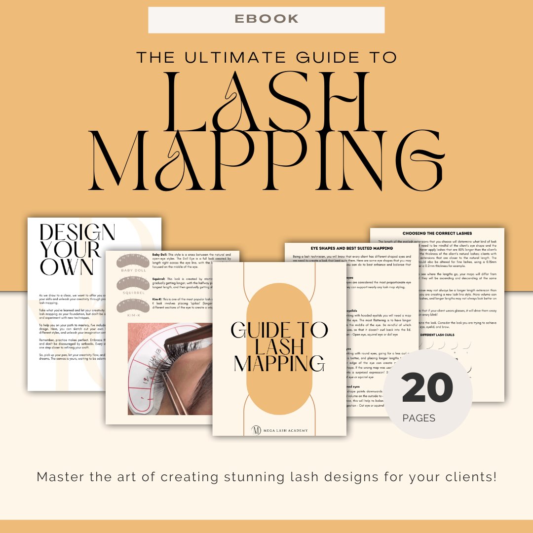 Guide to Lash Mapping ebook Mega Lash Academy