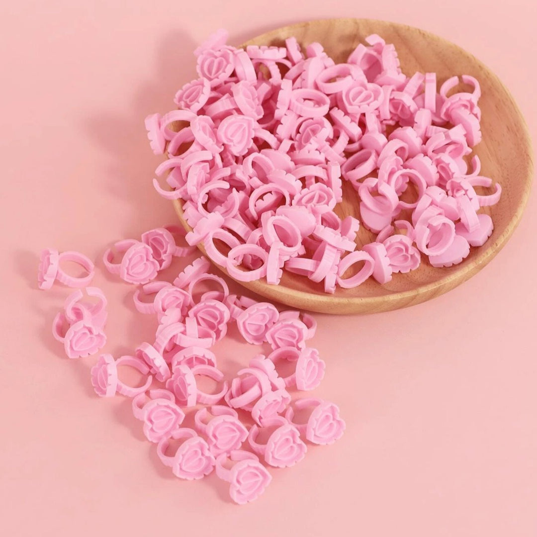 Heart Shaped Glue Rings Accessories Mega Lash Academy