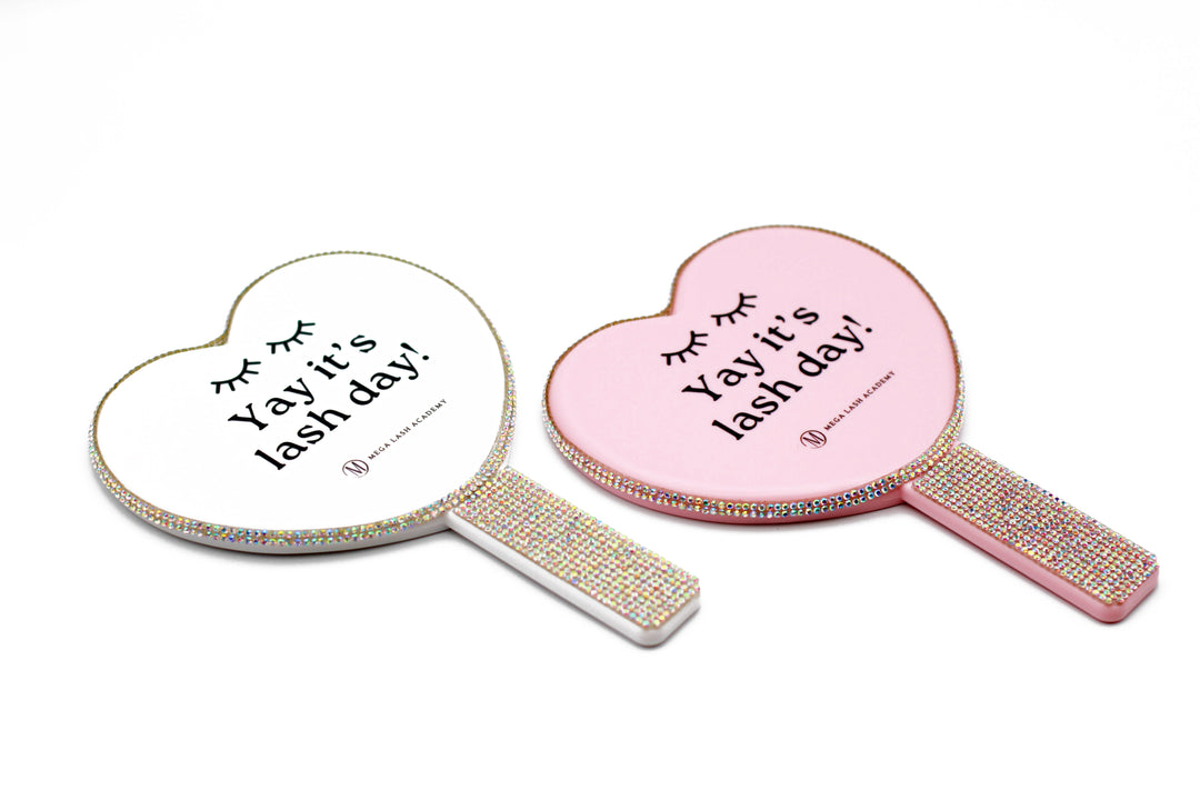 Heart-Shaped Lash Mirror Face Mirrors Mega Lash Academy