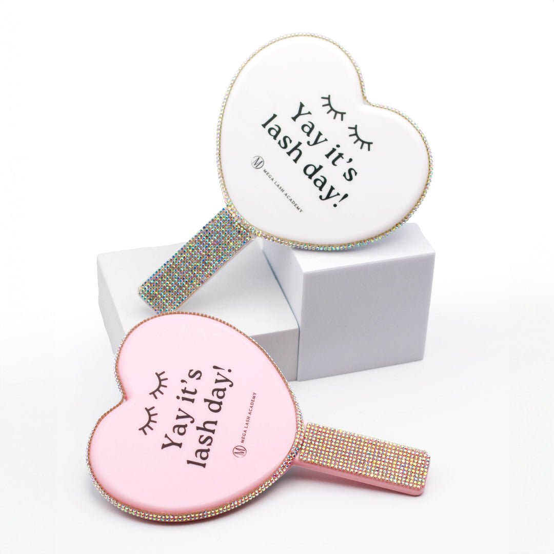 Heart-Shaped Lash Mirror Face Mirrors Mega Lash Academy